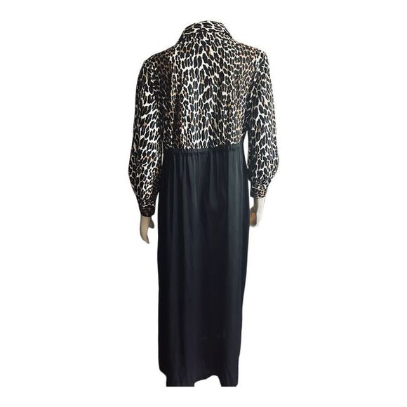 Vintage Butterfield Leopard Print Lounge Dress Bedroom Glam Cheetah 70s 80s glam - Picture 3 of 7
